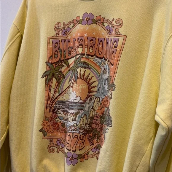 BILLABONG WOMENS ALOHA KENDAL PULLOVER CREWNECK SWEATSHIRT Small - Picture 3 of 9